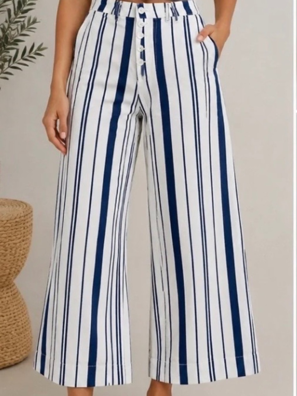 ANTHROPOLOGIE CAPITAINE WIDE-LEG PANTS- SIZE 10